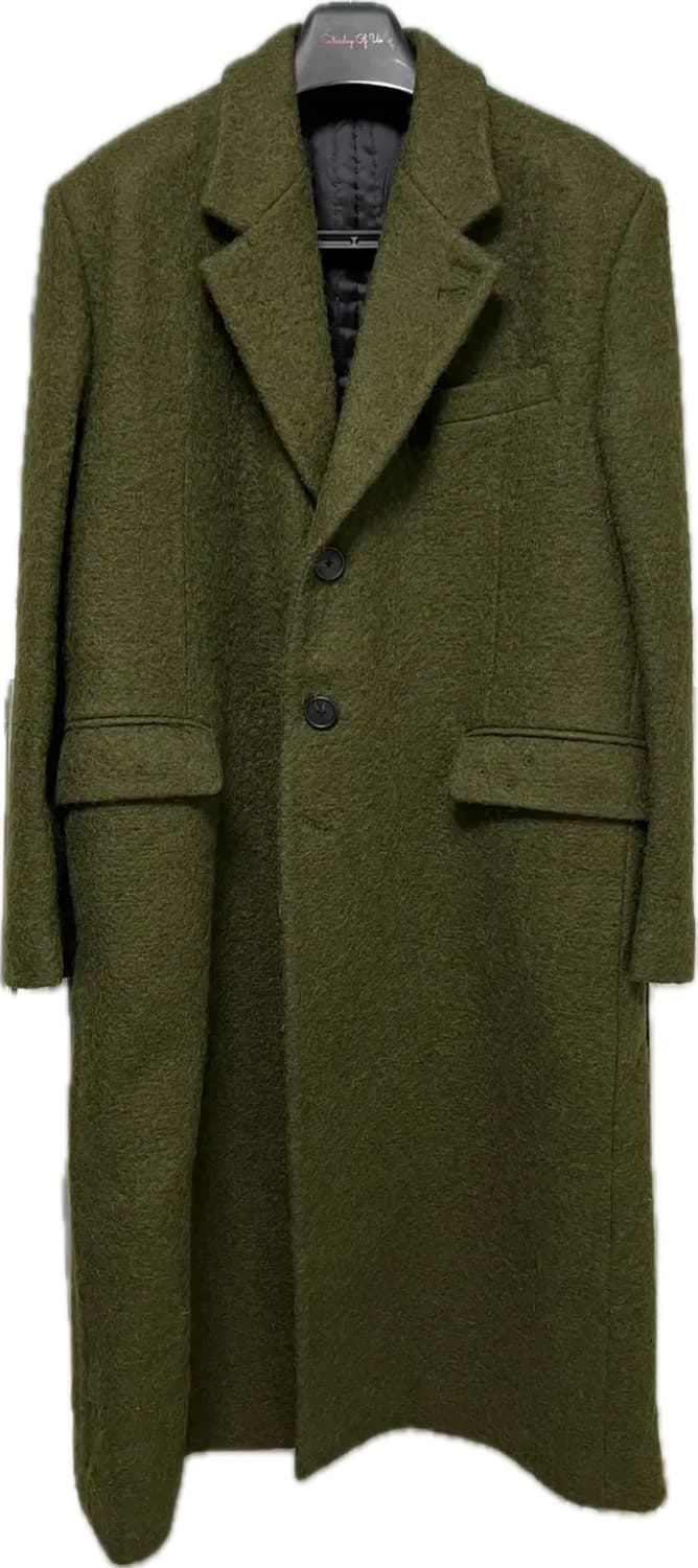 [M] STU 21F/W 그린 싱글 코트 stu office 상품이미지2