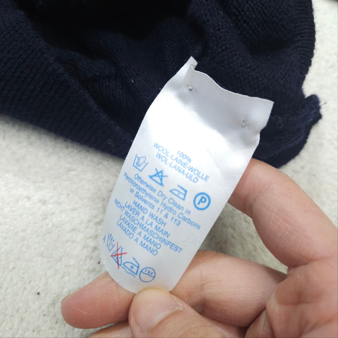 90s 버버리 아가일 메리노울 니트 상품이미지6