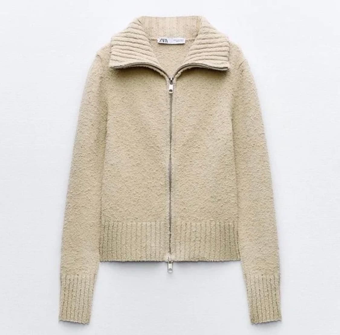 ZARA 자라 버클 니트 집업 S 상품이미지1