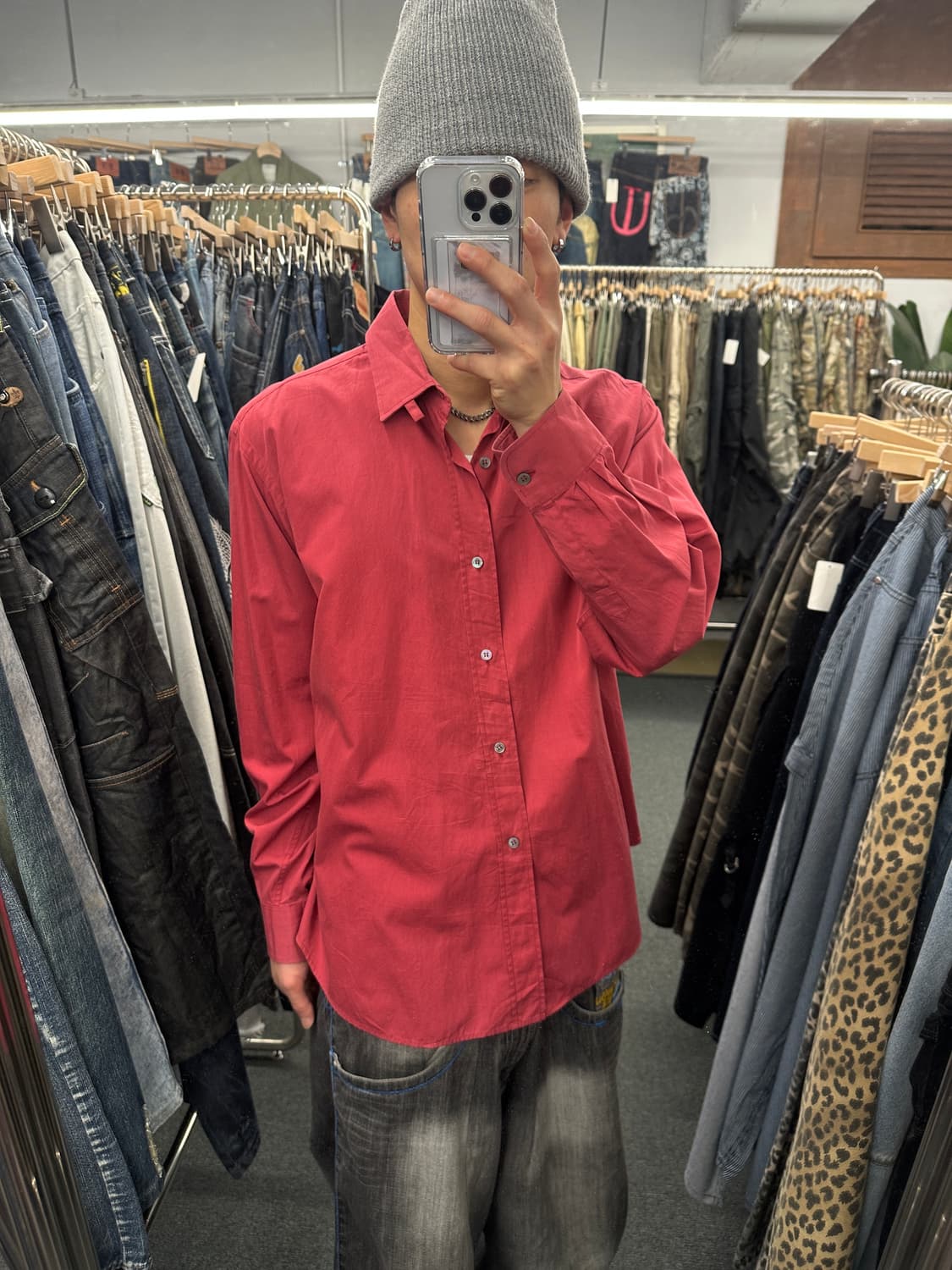 1) APC 아페쎄 실크 긴팔 셔츠 상품이미지1