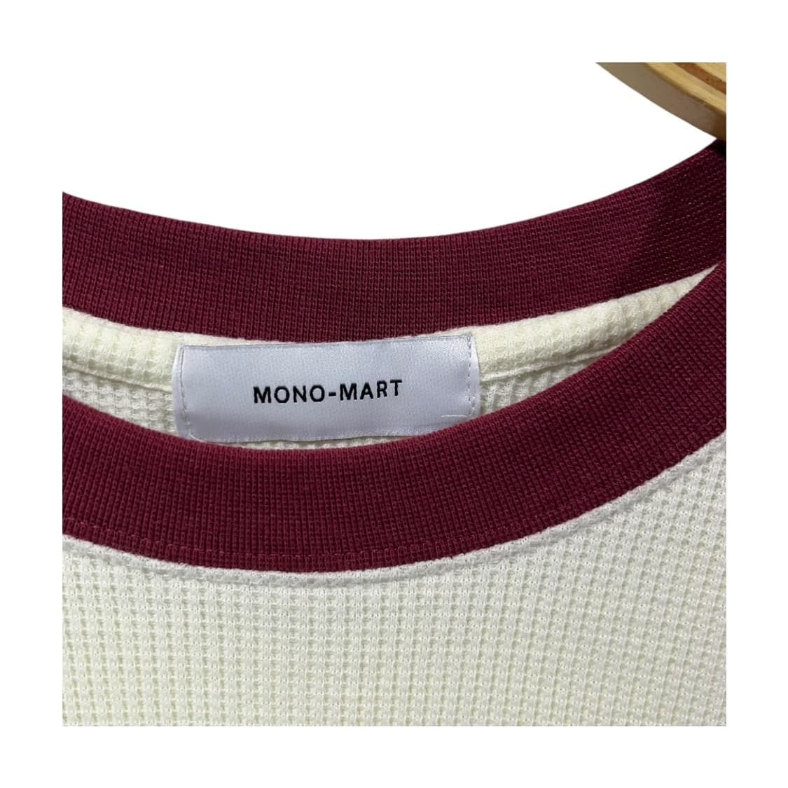 [MONO-MART] 모노마트 레터링 프린팅 배색 롱슬리브 상품이미지4
