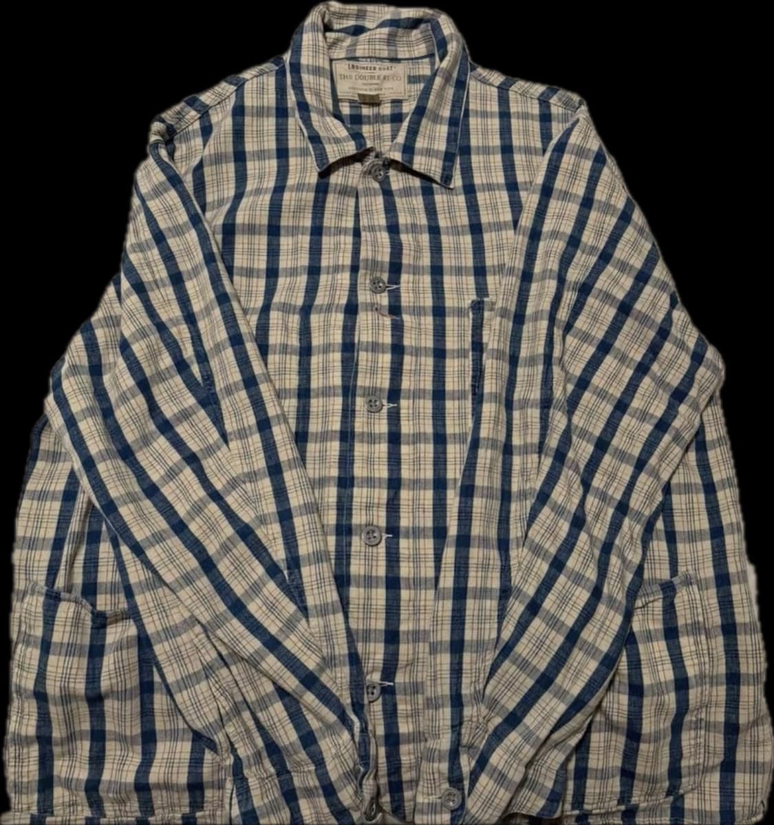 rrl 인디고 플레이드 트윌 엔지니어 자켓 xxl 상품이미지2