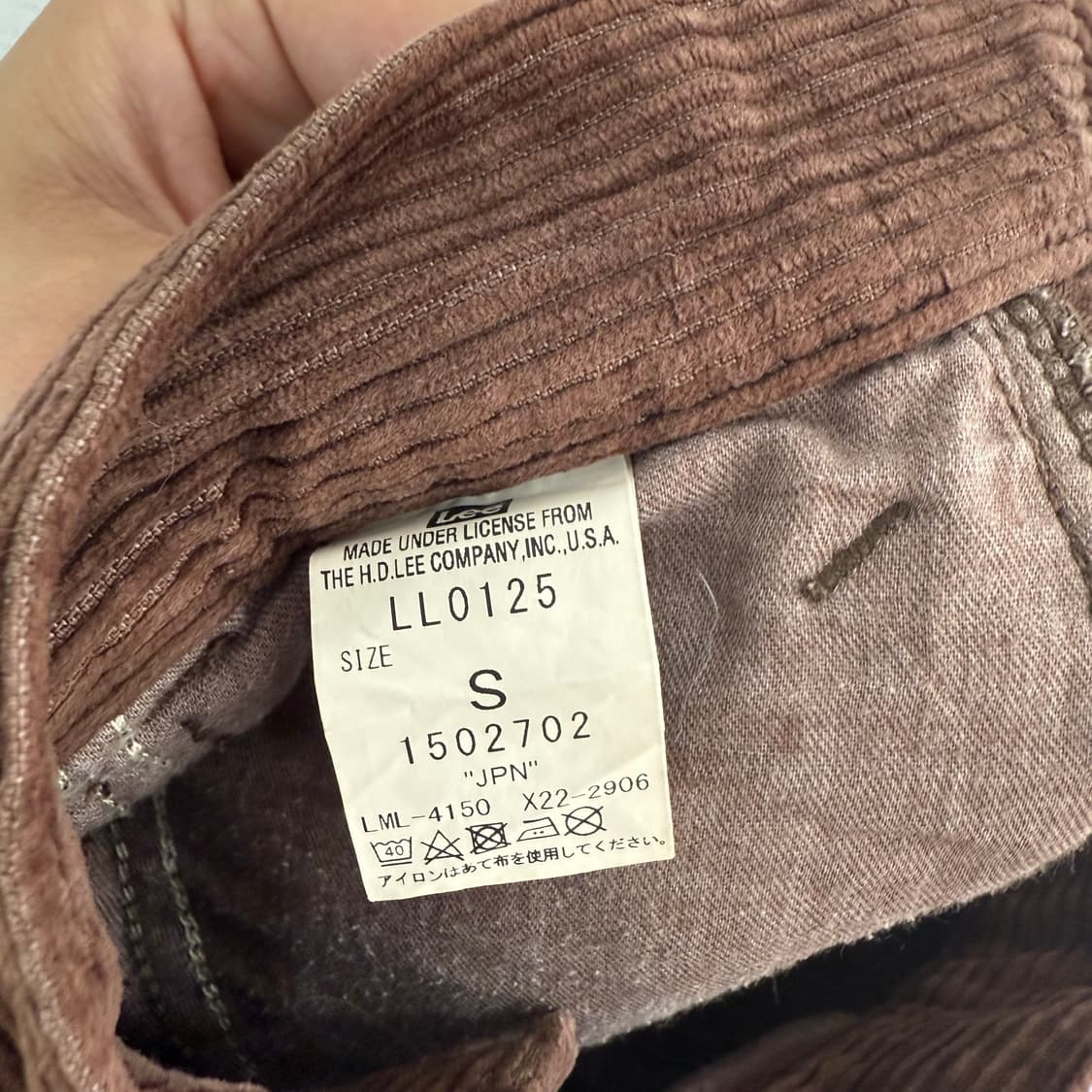 (Lee) USA 리 코듀로이 골덴 미디 스커트 S 상품이미지3