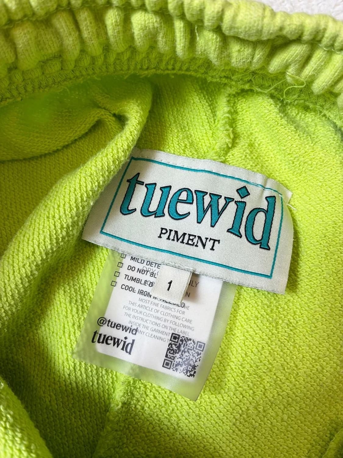 트위드 Tuewid 네온 스웻 조거 팬츠 PN7016 상품이미지8