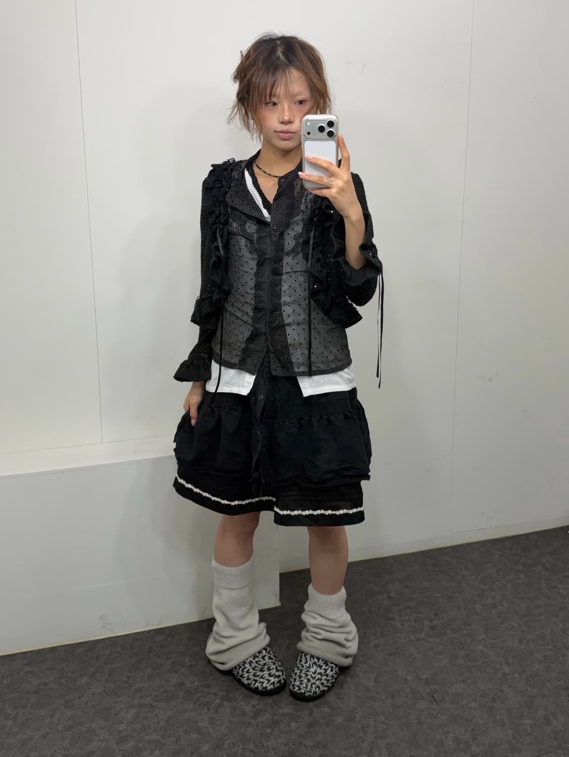 𖤐블랙 레이스 모리 set𖤐 상품이미지3