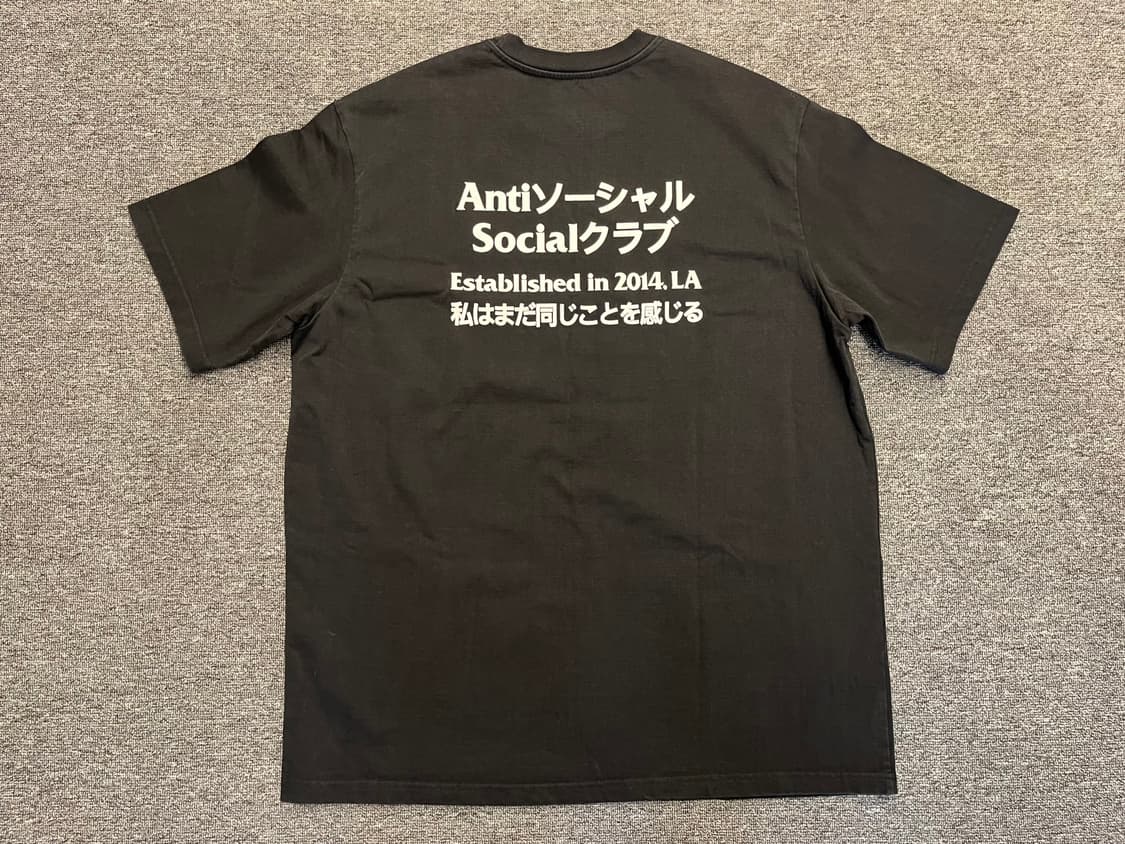 [105] Anti Social Social Club 반팔티 XL  상품이미지5