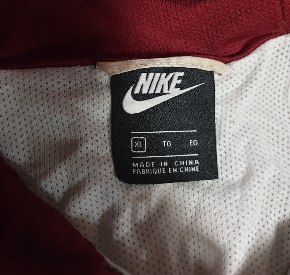 나이키 더블스우시 우븐 아노락 자켓 버건디 레드 (XL) 상품이미지4