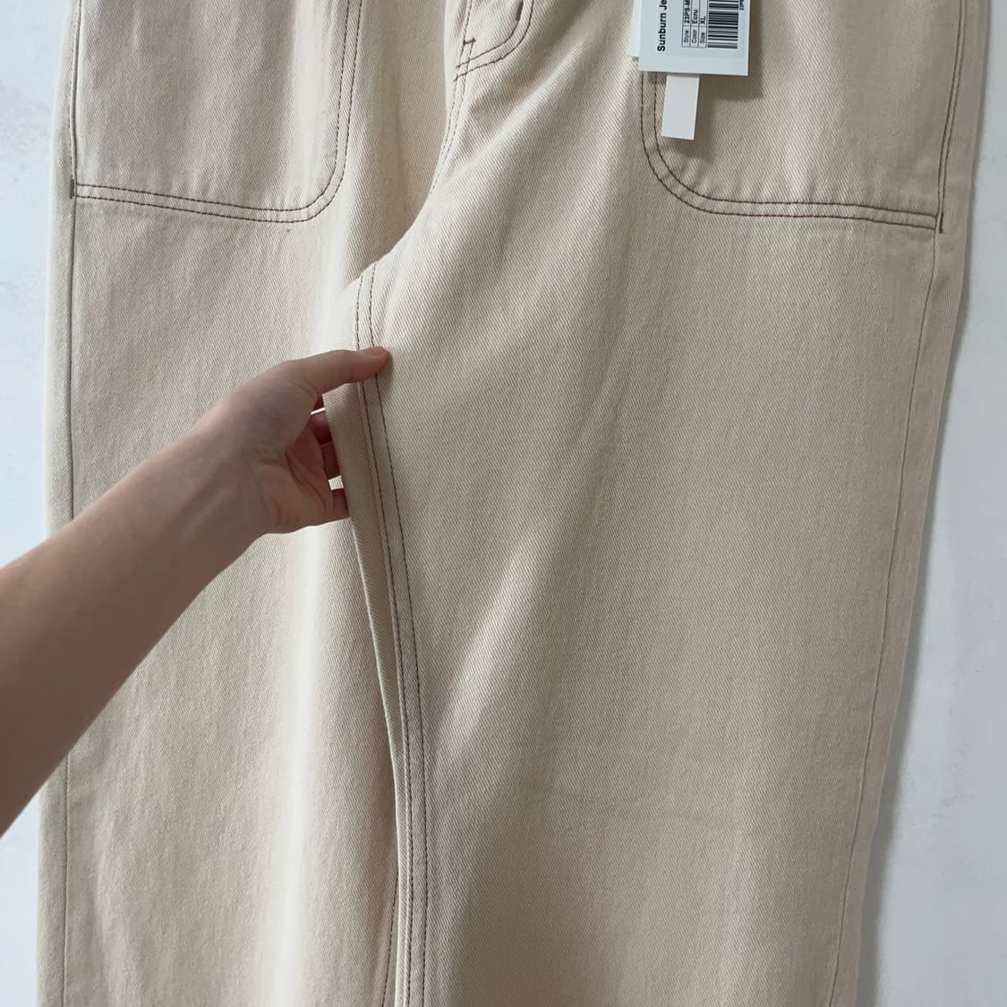 기준 kijun 바지 크림 XL - 새제품 상품이미지8
