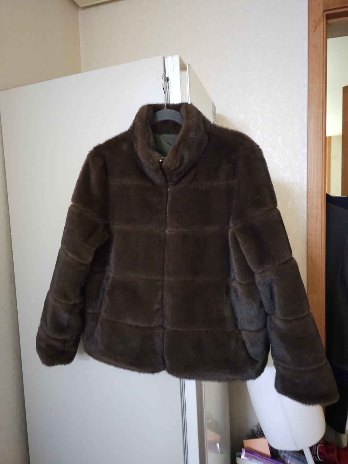 셀렙샵 구스다운 퍼 양면코트 상품이미지1