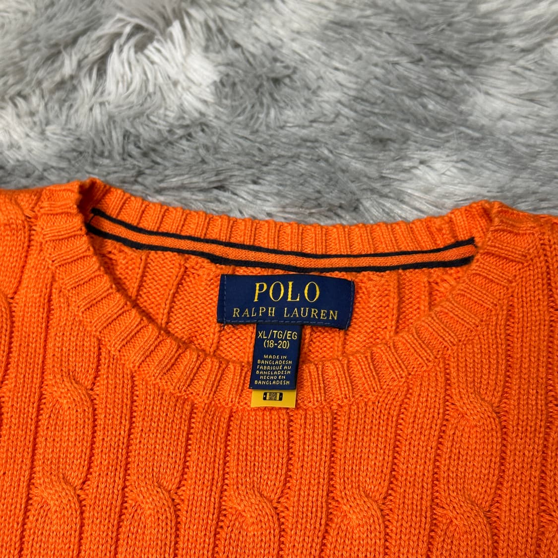 폴로랄프로렌 매장판 꽈배기 니트 XL 상품이미지3