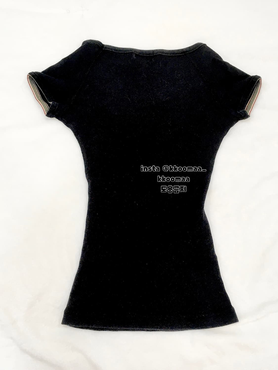 버버리 블루라벨 골지티 쫀쫀 티셔츠 상품이미지3