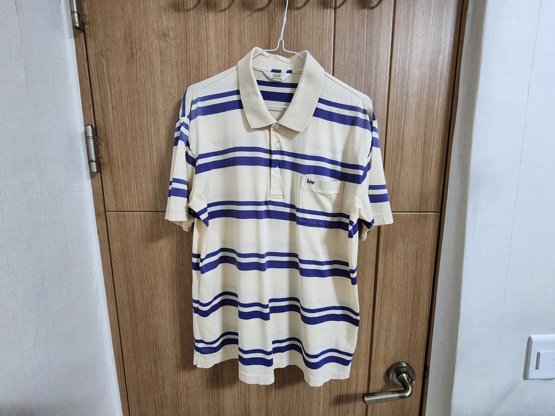 (M)LEE 빈티지 반팔 카라 티셔츠 쌍방울 제작 상품이미지1