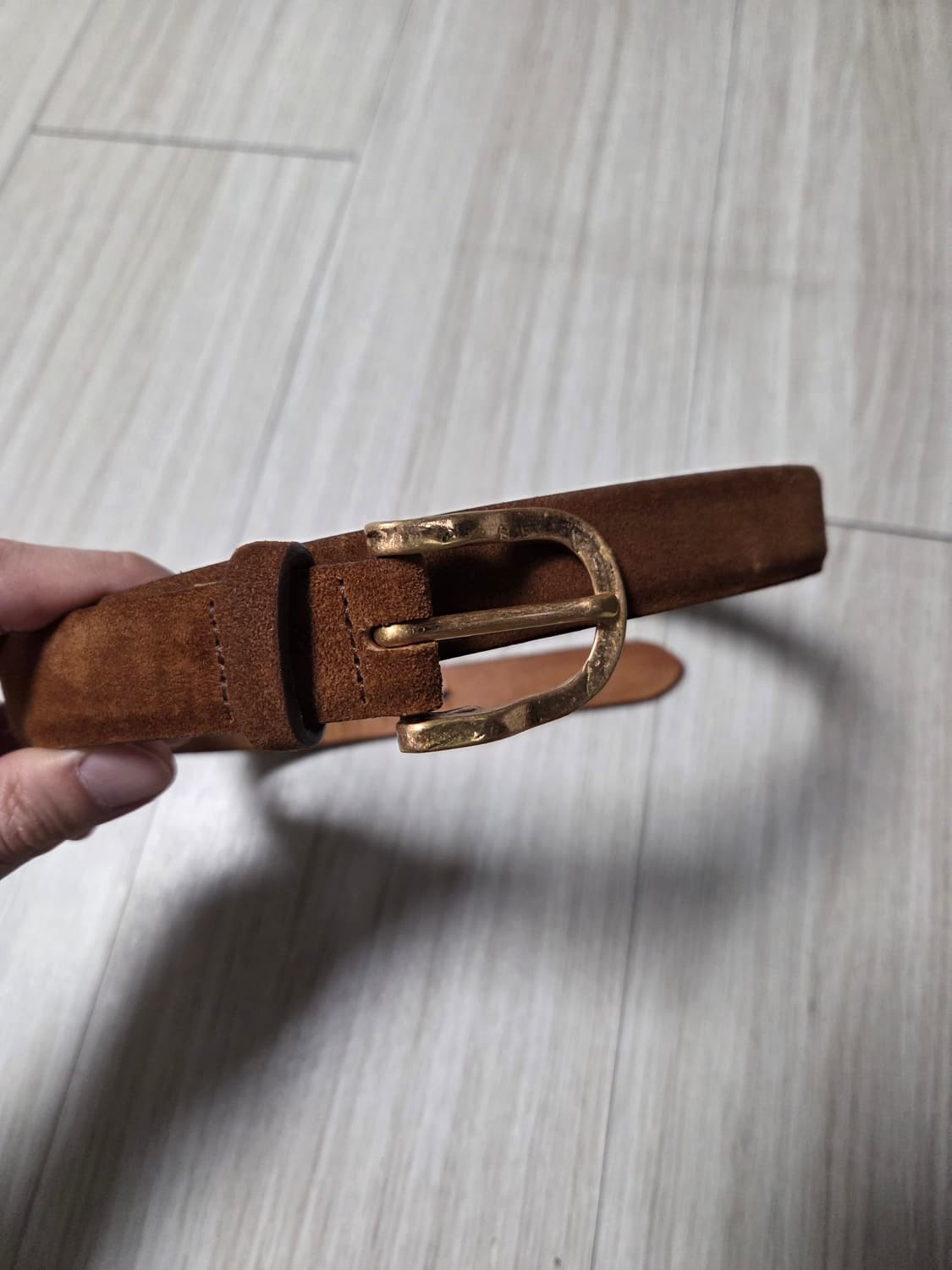 티베리오페레티 스웨이드 금장 버클 95 (32-34추천) 상품이미지2