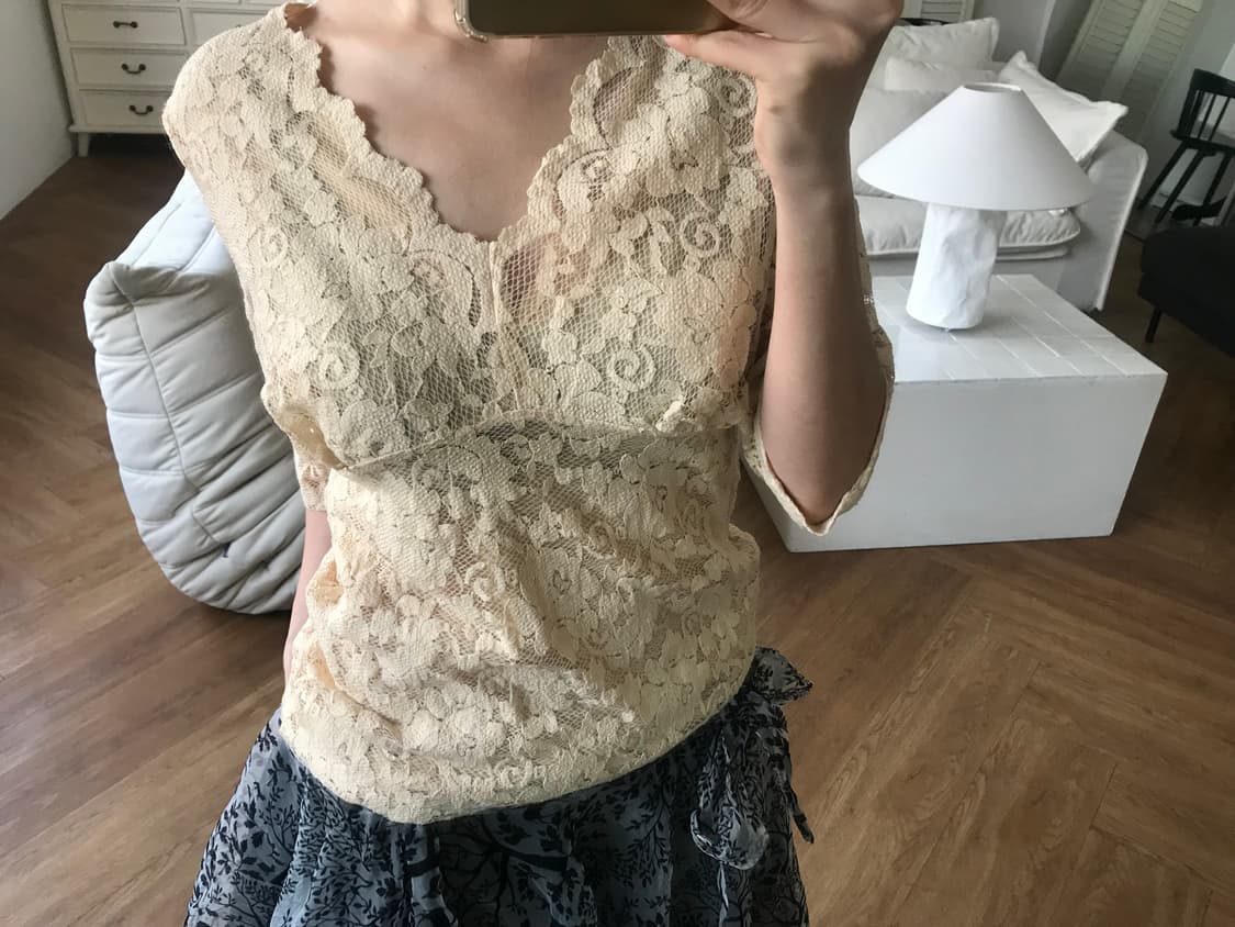 vintage lace top 상품이미지6