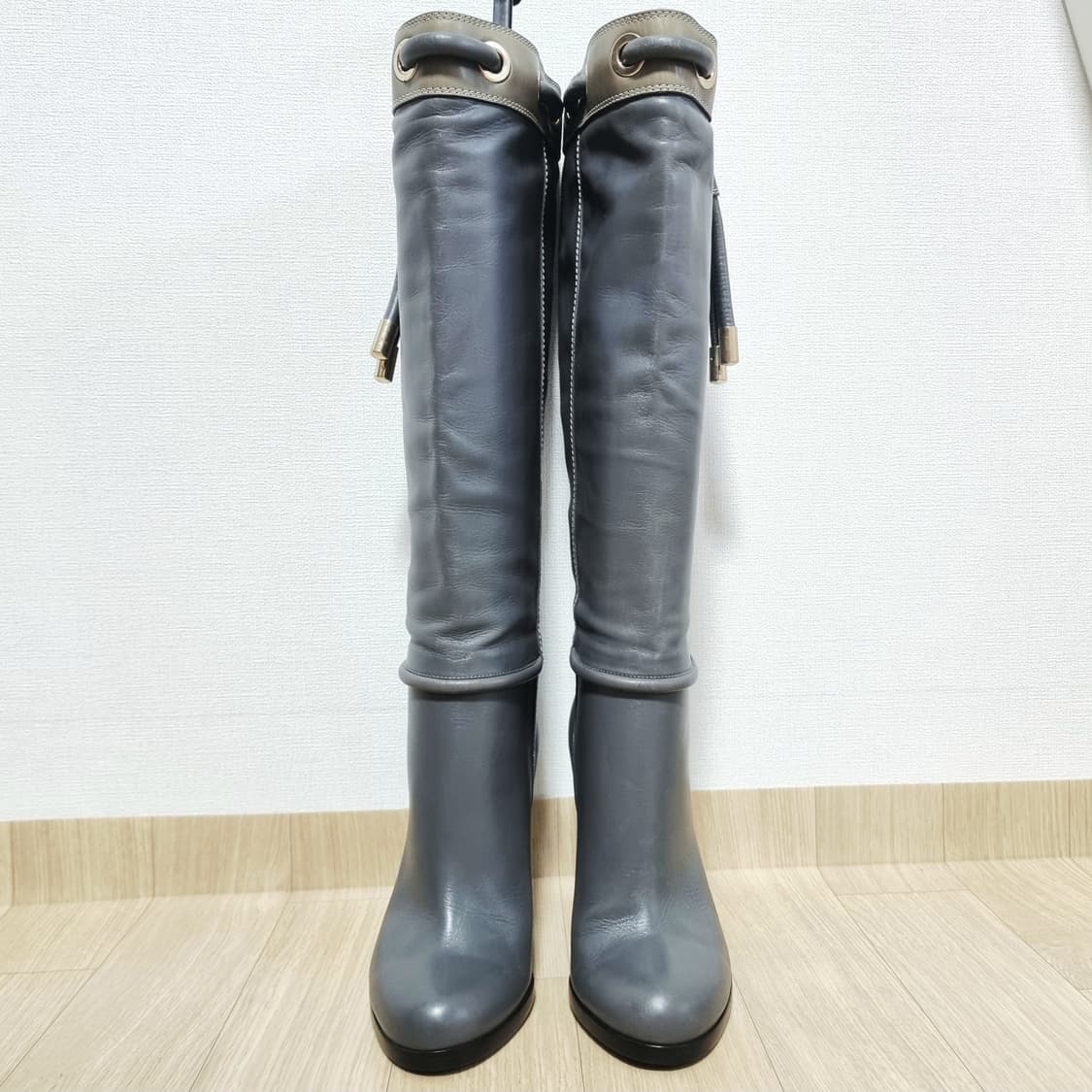 GUCCI 구찌 레더 앵클부츠 롱부츠 힐 슈즈 (225/표기35.5) 상품이미지3