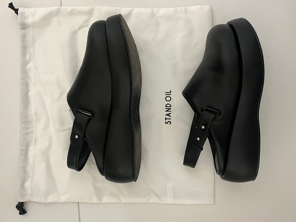 스탠드오일 Hatched Mule · 해치드 뮬 / 블랙 240 size 상품이미지5