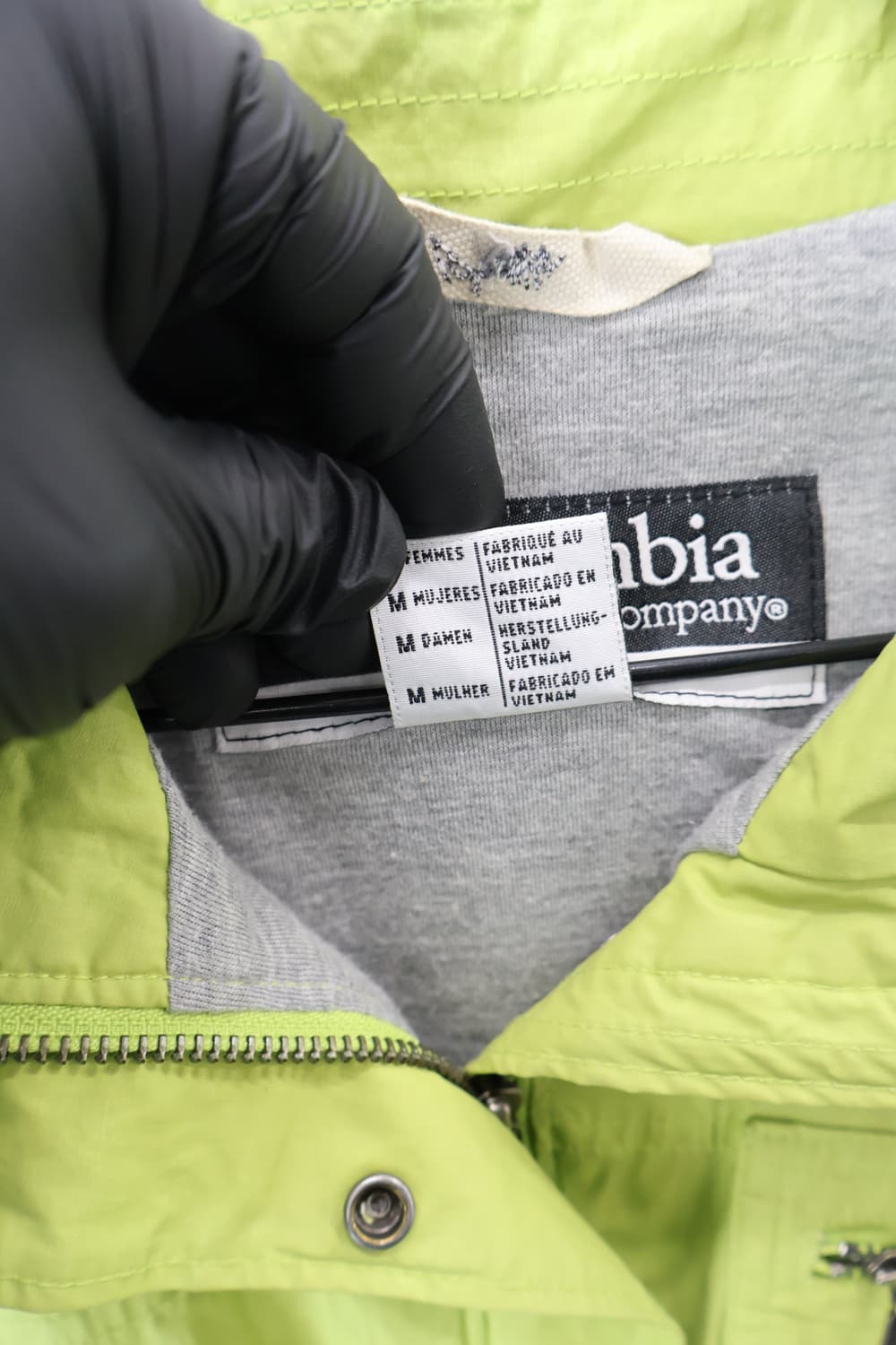 Columbia Lime Green Zip Up Windbreaker 상품이미지9