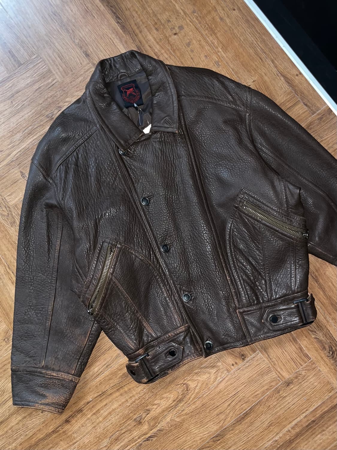 빈티지 양가죽 레더자켓 상품이미지4