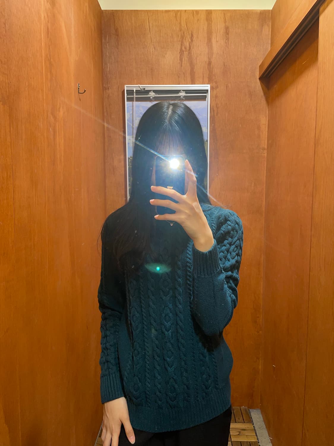 (L) L.L.Bean 엘엘빈 케이블 니트 상품이미지1