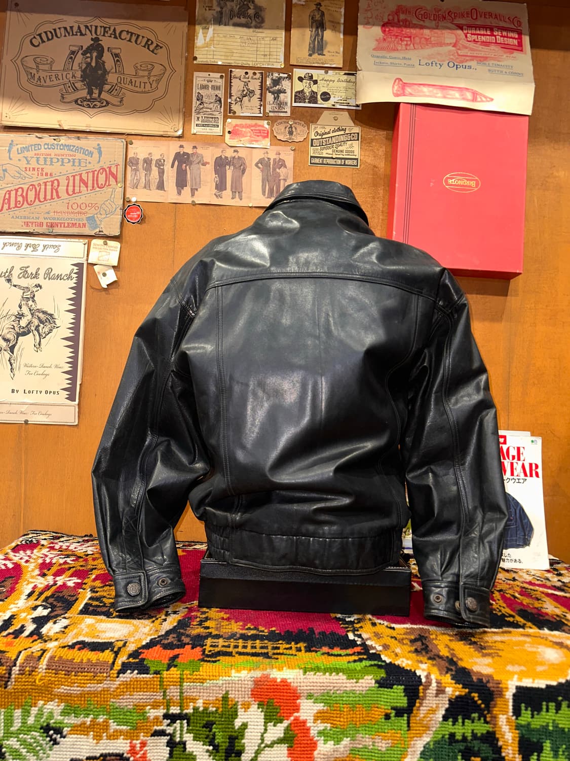 ( L-XL ) 런던포그 가죽자켓 레더자켓 봄버자켓 소가죽 양가죽 상품이미지4