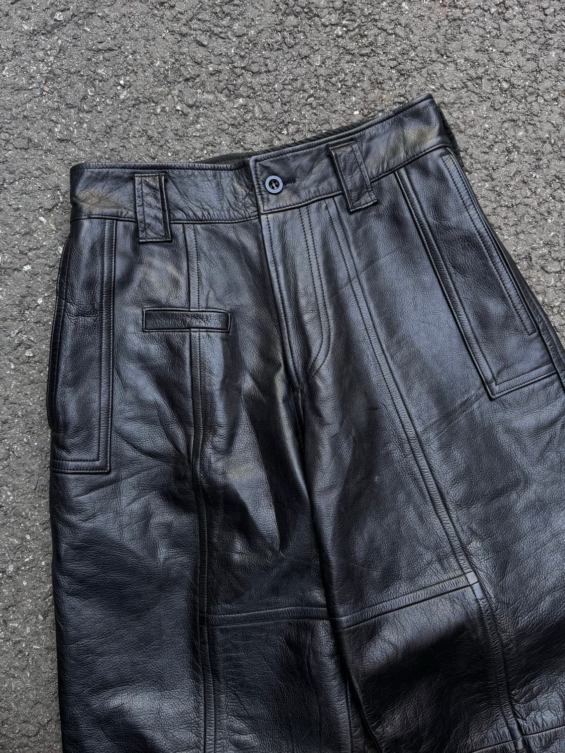 Domon 카우하이드 레더팬츠 상품이미지2