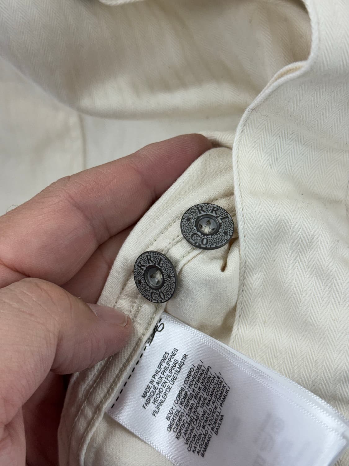 더블알엘 헤링본 워크셔츠 / L 상품이미지5