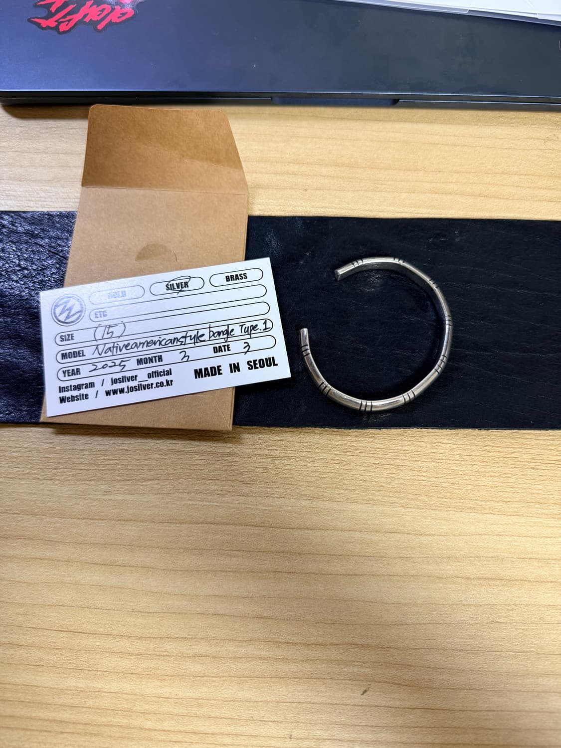 조실버 네이티브 아메리칸 뱅글 상품이미지3