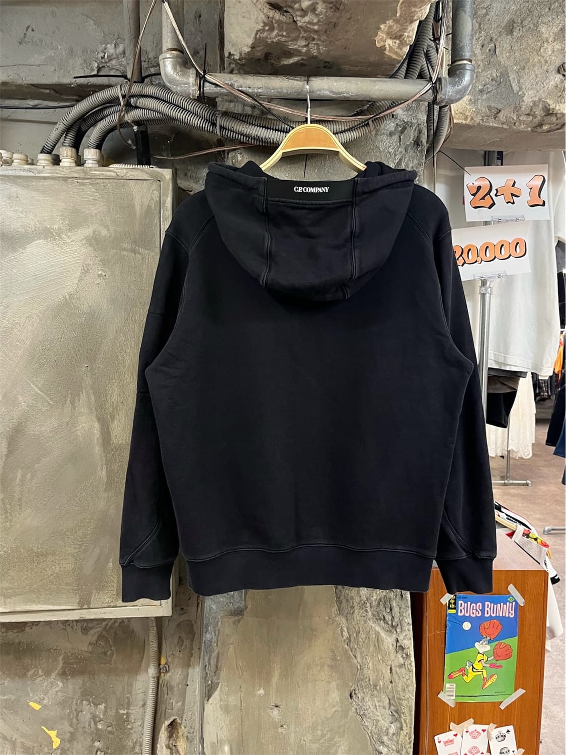 씨피컴퍼니 후드티 블랙 XL #csz3937 상품이미지2