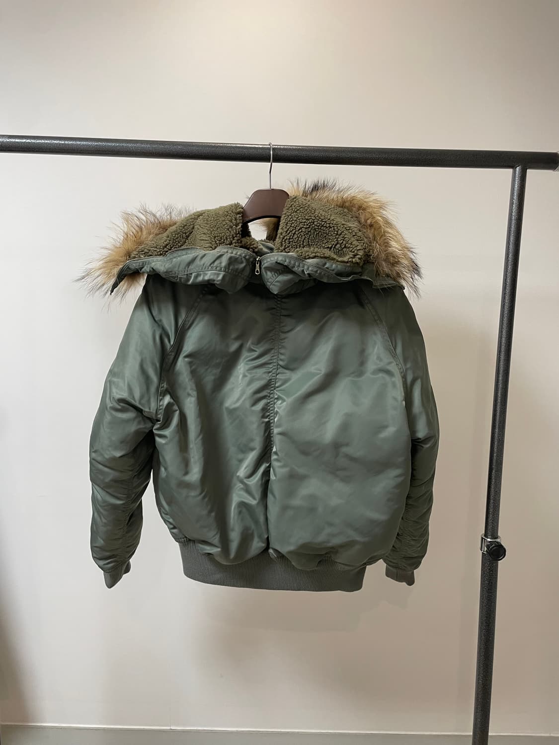 펜필드 40주년 카키 풀 후드 N2B 항공 점퍼 자켓 상품이미지5