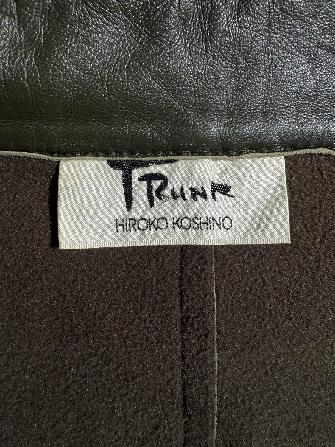 TRUNK By HIROKO KOSHINO 레더 자켓 상품이미지7