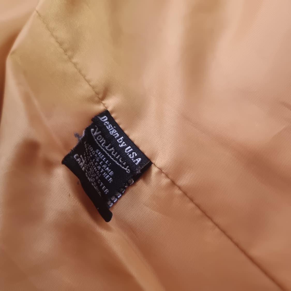 [VON DUTCH] Y2K 머스타드 렘 스킨 레더 자켓 상품이미지7