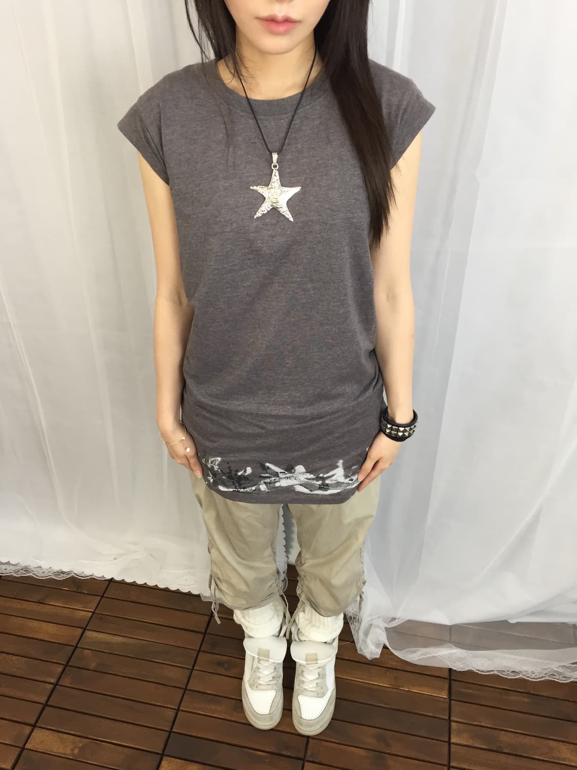 'Diesel' Gray Sleeveless Mini Dress 상품이미지2
