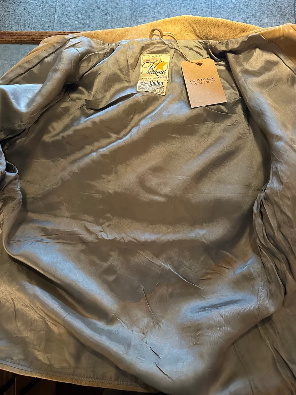 50s USA Dear Skin Suede Leather Jacket 상품이미지7