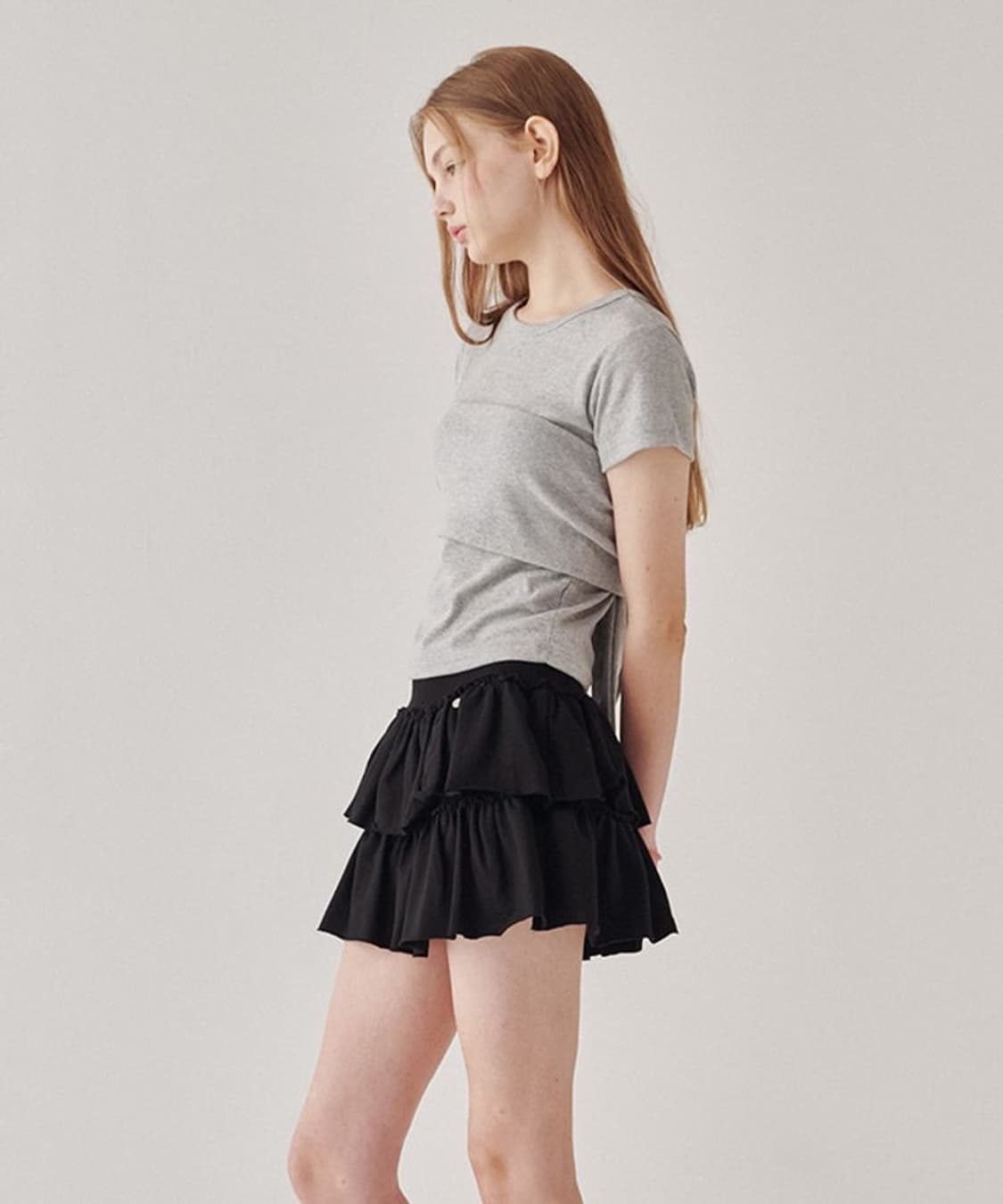 론론 캉캉 러플 팬츠스커트 상품이미지1
