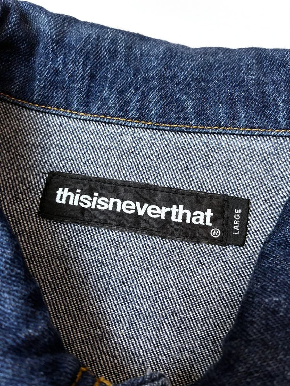 THISIS네버댓 백 프린팅 로고 데님 자켓 PN5181 상품이미지8