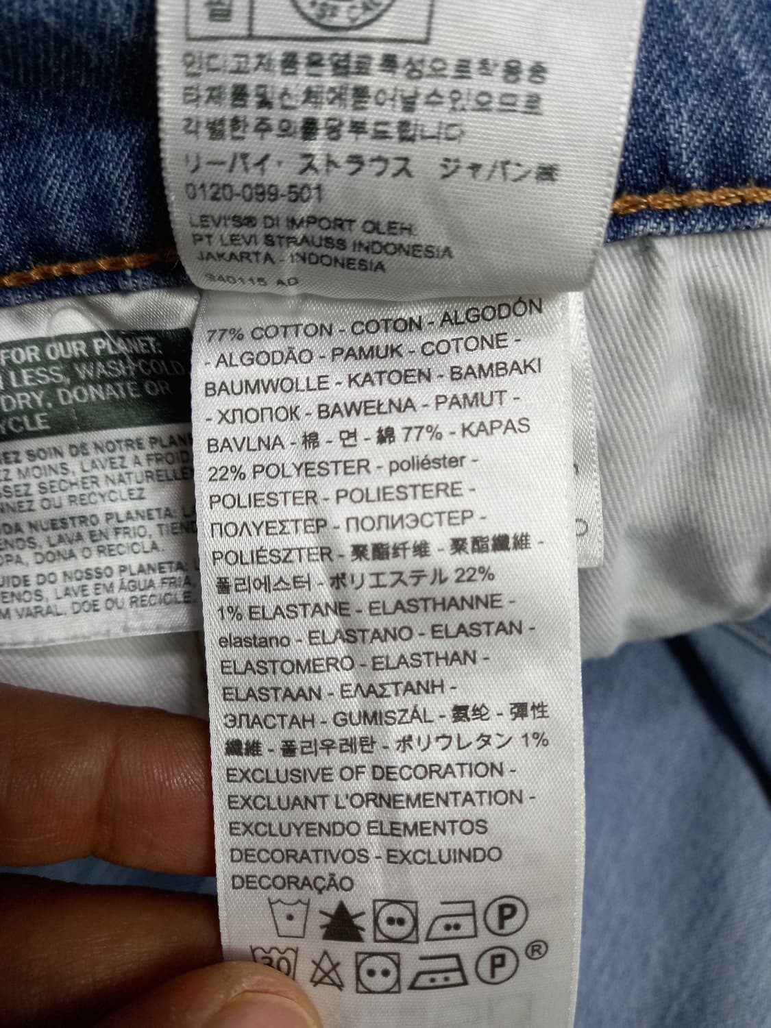 36 빅E 리바이스502 봄여름용 워싱 스판 슬림일자진 36-441 상품이미지10