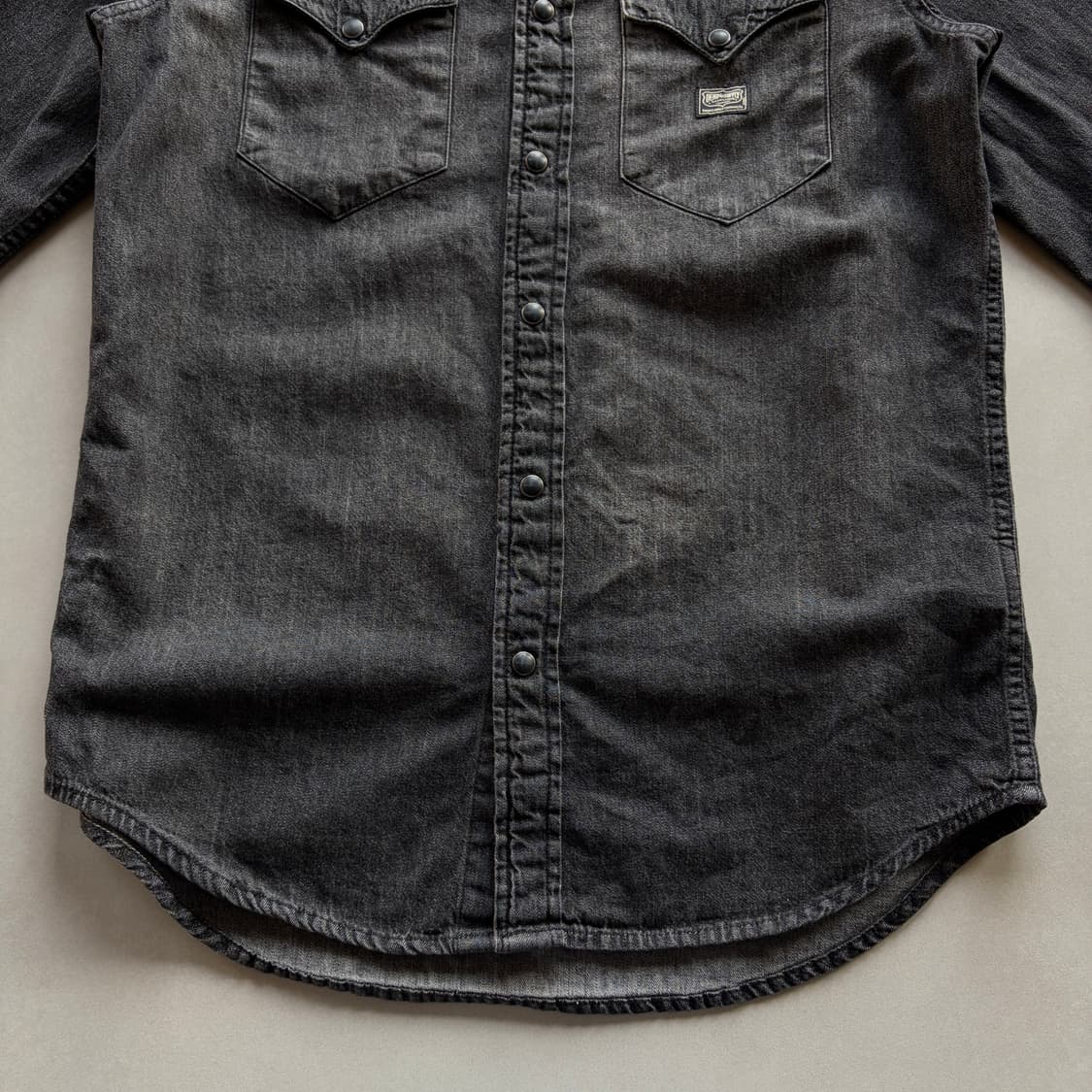 [S]폴로 데님앤서플라이 흑청 웨스턴 데님 셔츠 상품이미지5