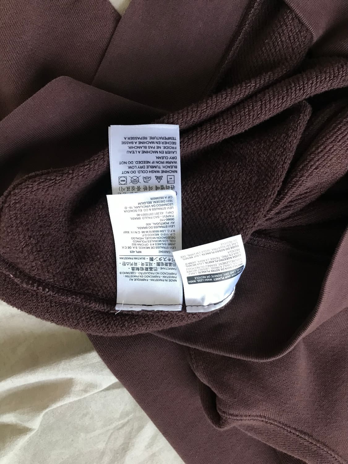 리바이스 자수 로고 브라운 맨투맨 상품이미지6