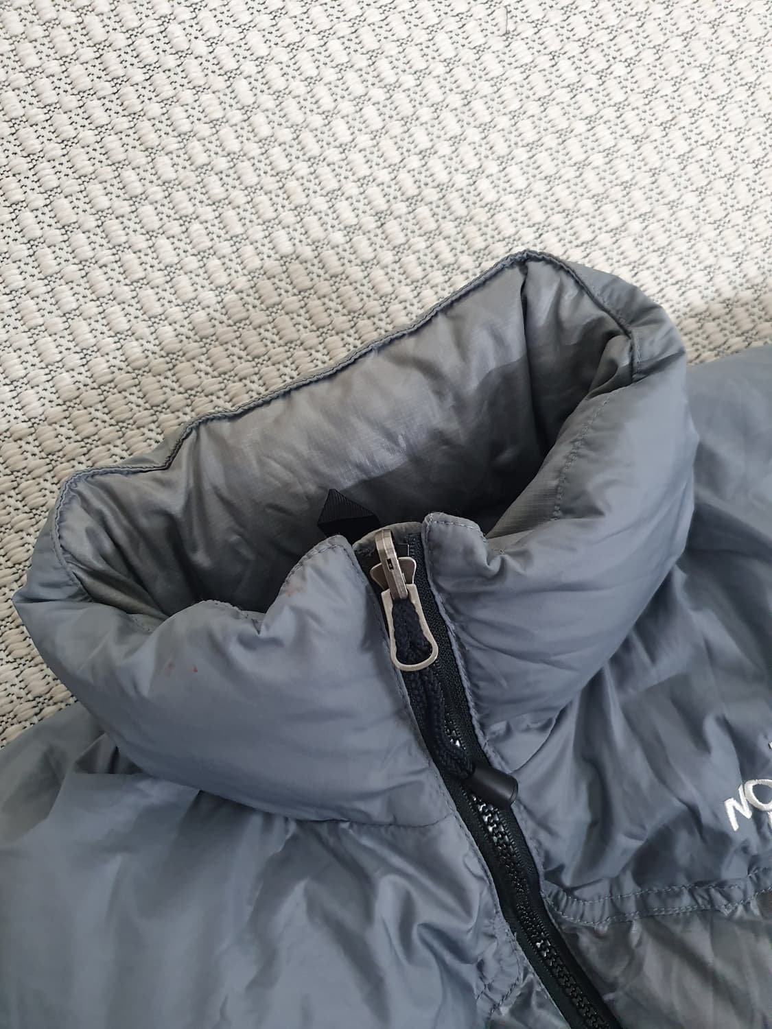 90s 그레이/블루 구스 다운 패딩 재킷 상품이미지9