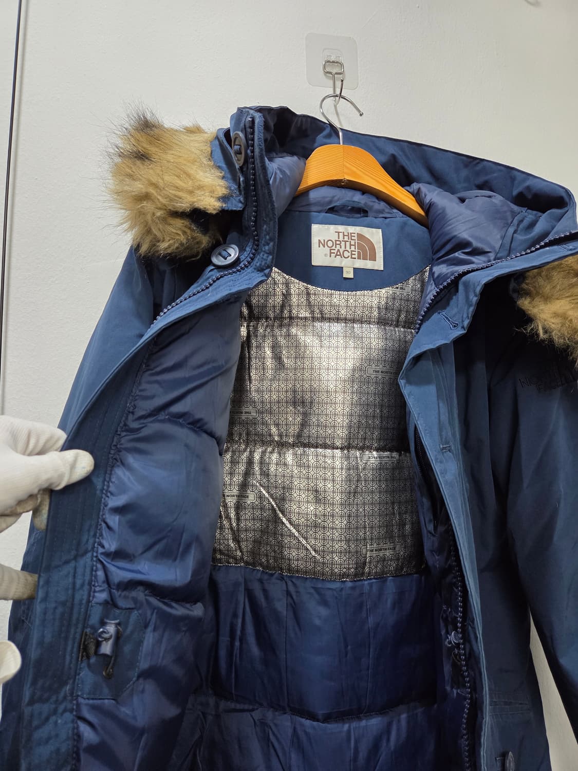 [노스페이스 화이트라벨 메리덴 덕다운 패딩 점퍼 90 상품이미지5