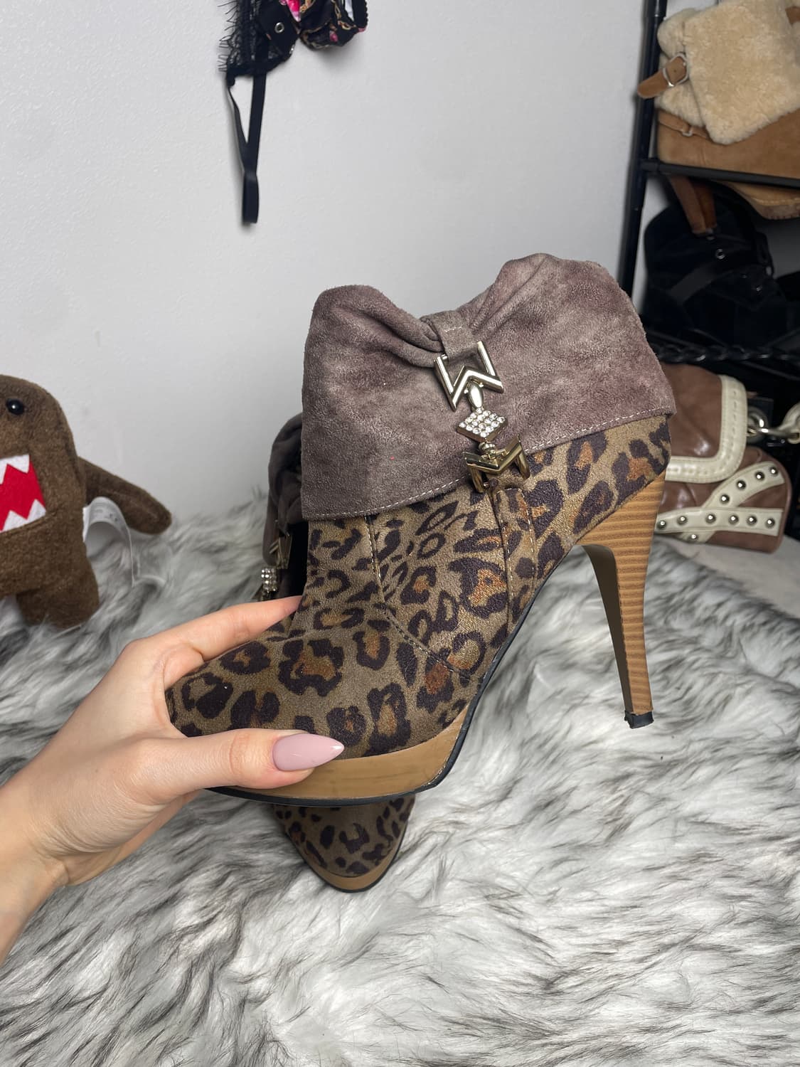 Leopard 호피 가보시 갸루 힐 상품이미지4