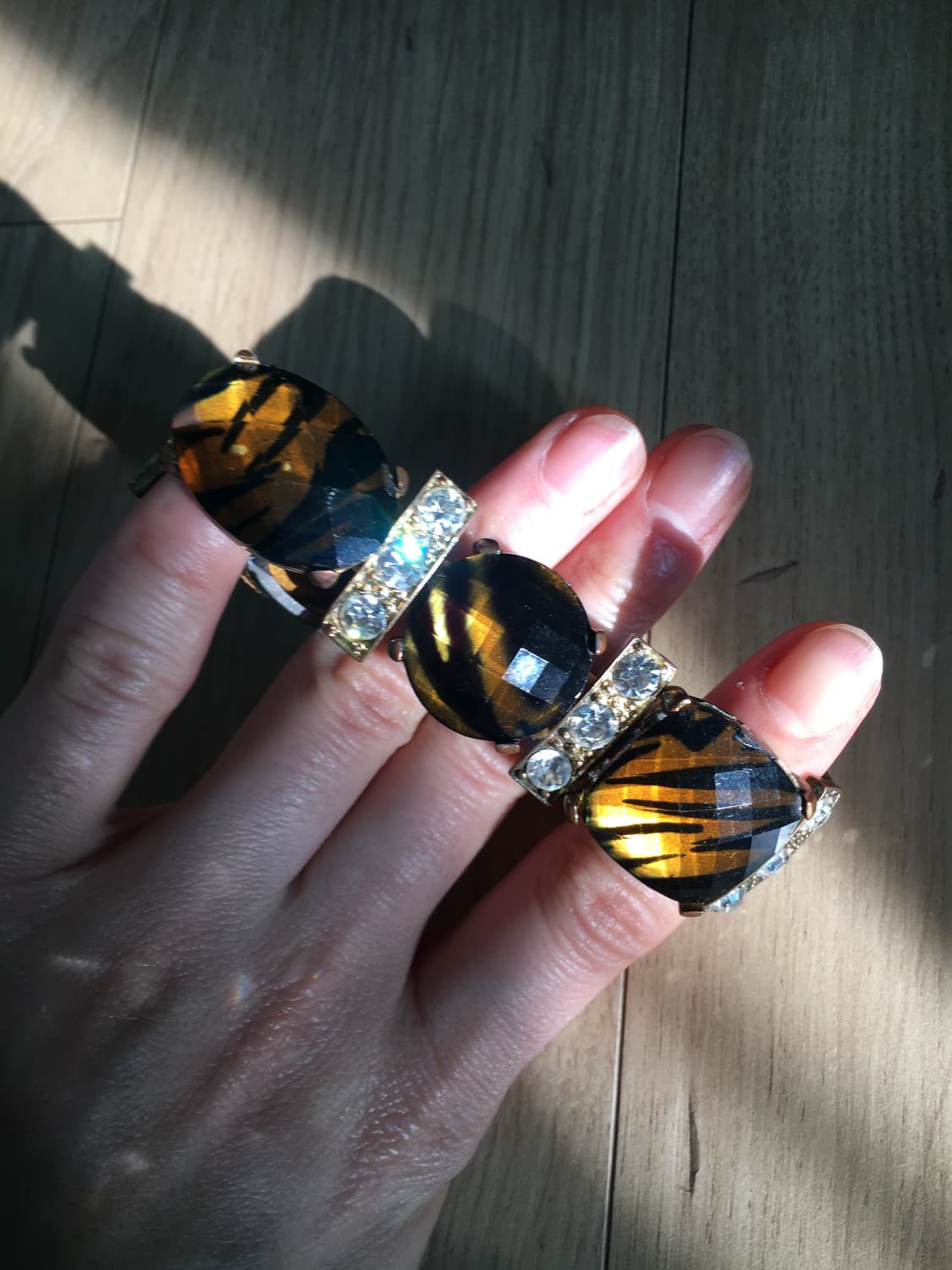 vintage brown leopard cubic bracelet 상품이미지2