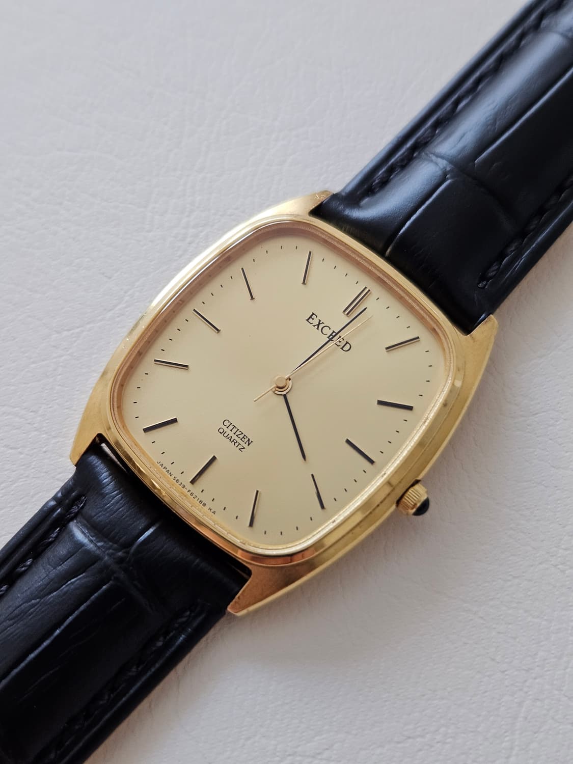 빈티지 시티즌 Exceed 금장 가죽 시계 상품이미지4