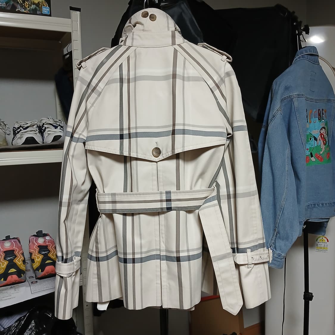 coach 코치 트렌치 코트 봄 자켓 체크 우먼 여성 상품이미지4