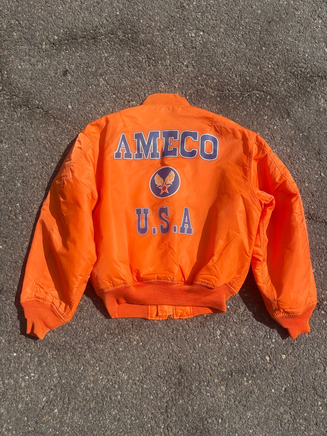 아메코 U.S.A MA-1 플라이트 봄버 자켓 상품이미지5