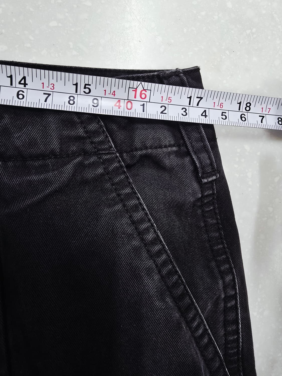 빅유니온 블랙 와이드 카고 바지 상품이미지8