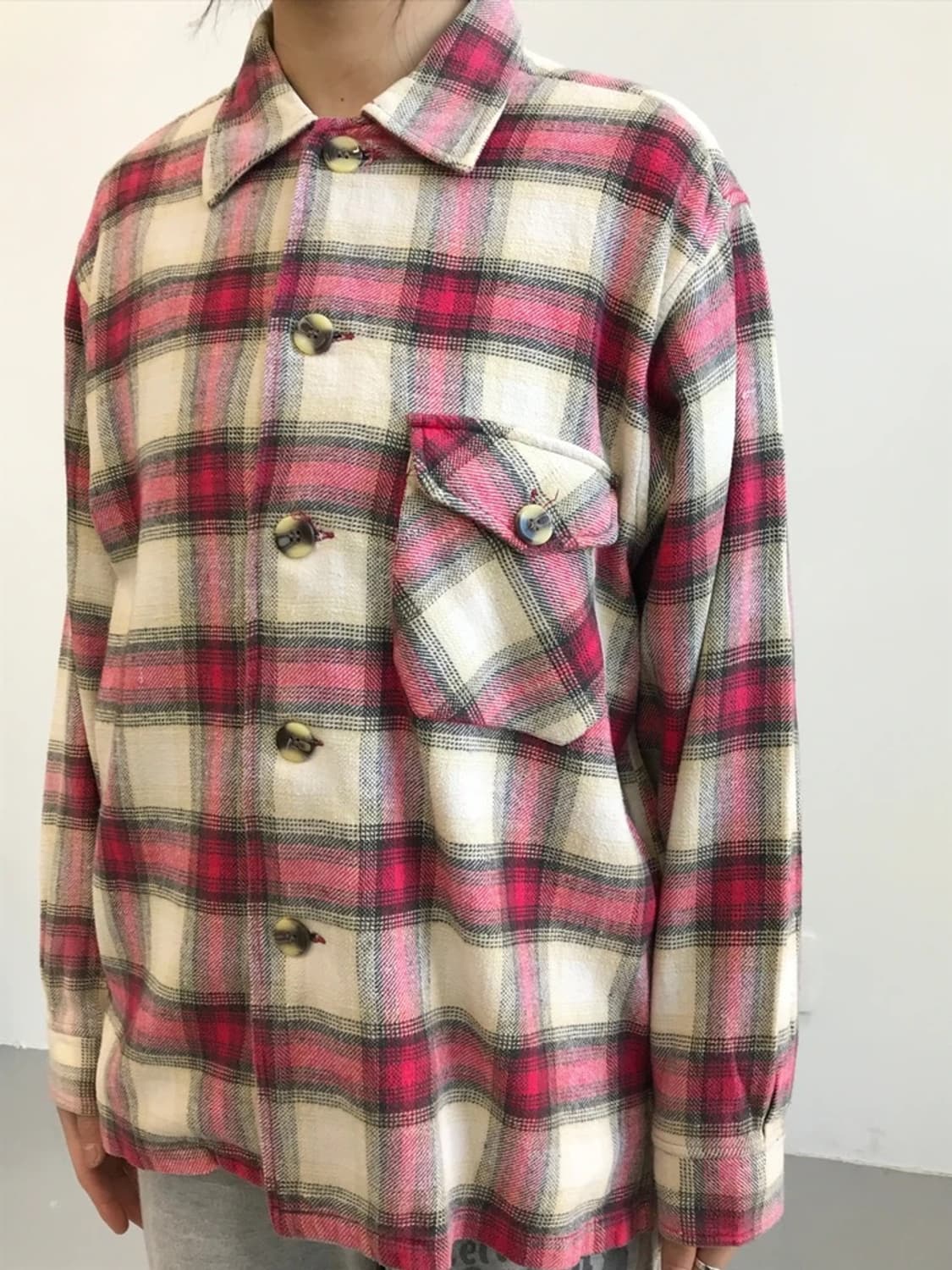 Bacciods Cotton Check Shirt 상품이미지2