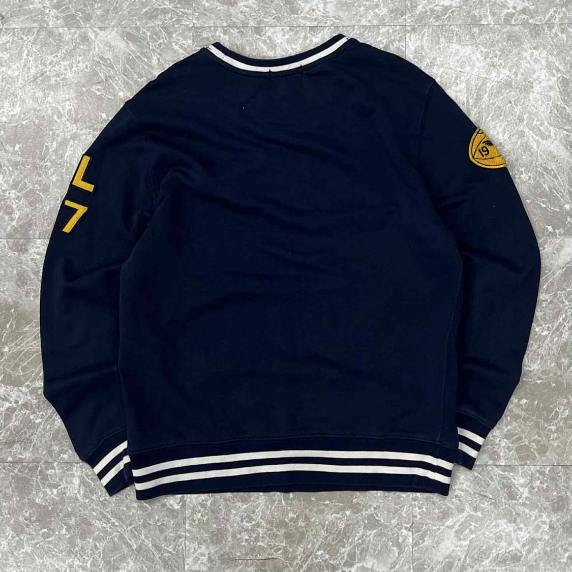 폴로 랄프로렌 네이비 RL 어센틱 핀터깔 스웨트셔츠 맨투맨(L) 상품이미지3