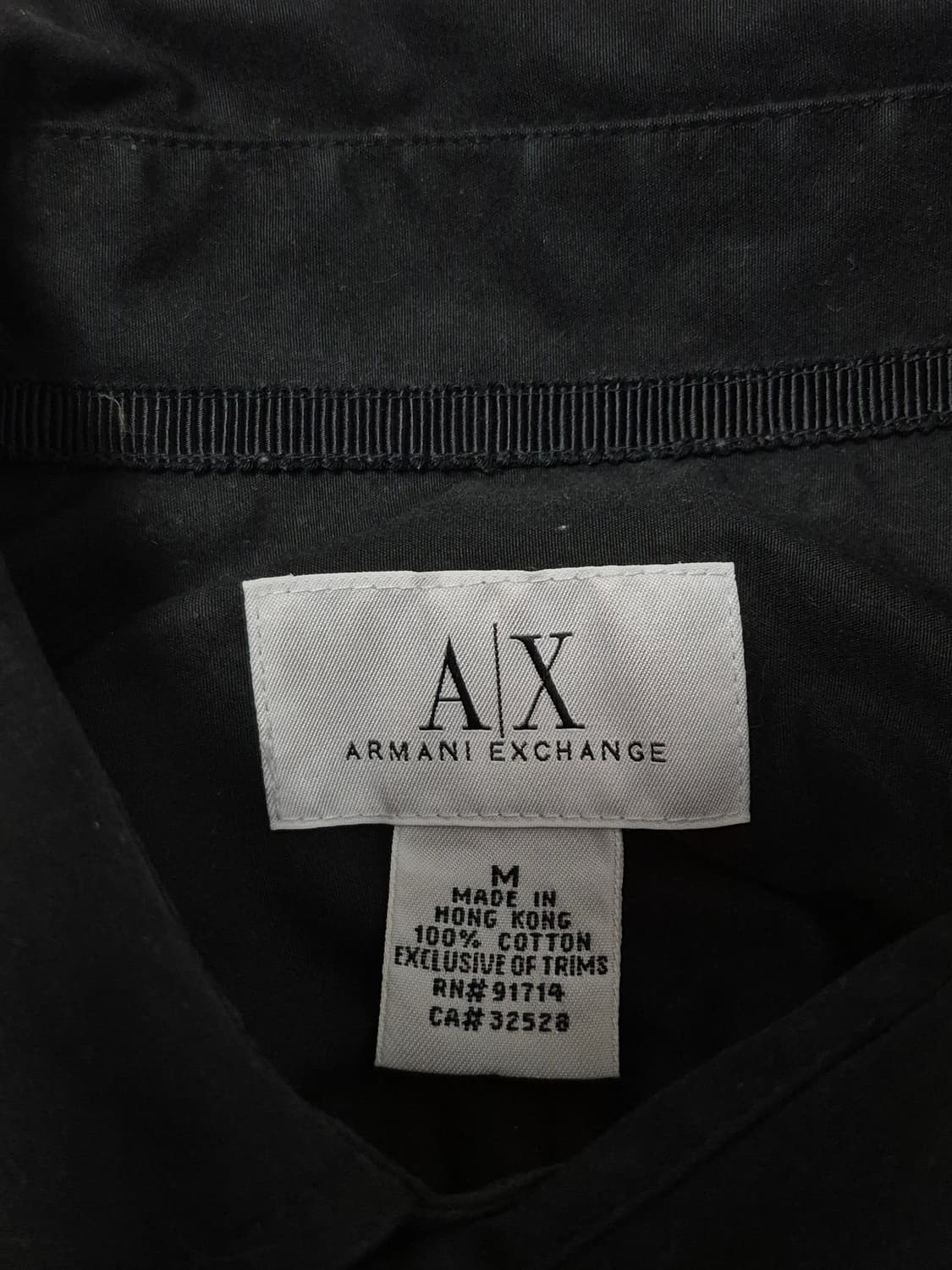 아르마니 익스체인지 고딕 커프스 셔츠 블랙 남성 95~100사이즈 상품이미지6