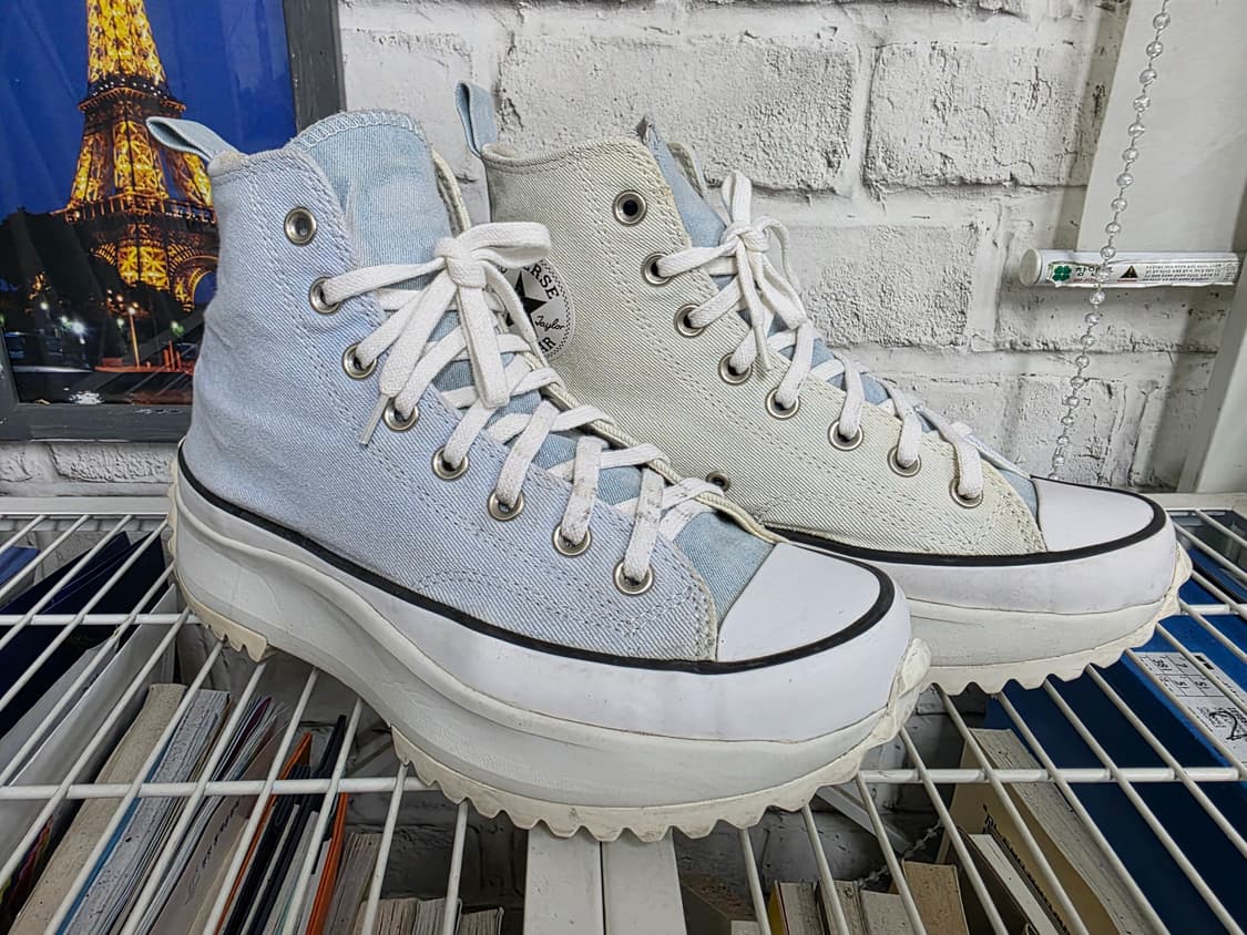 컨버스 런스타 스니커즈 270 하이크 하이 블루 빈티지 화이트  SE14 상품이미지3